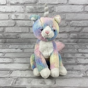 rainbow stuffed cat