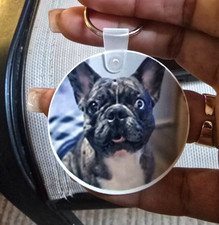 Personalized Circular Keychain - 2-Inch Custom Name  Photo Gift
