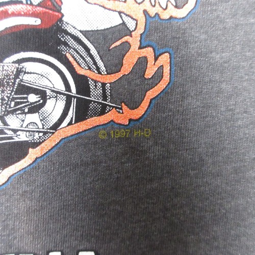 Vintage Harley Davidson Shirt Mens Extra Large Gray Fat Boys Rule North Carolina - Picture 9 of 13