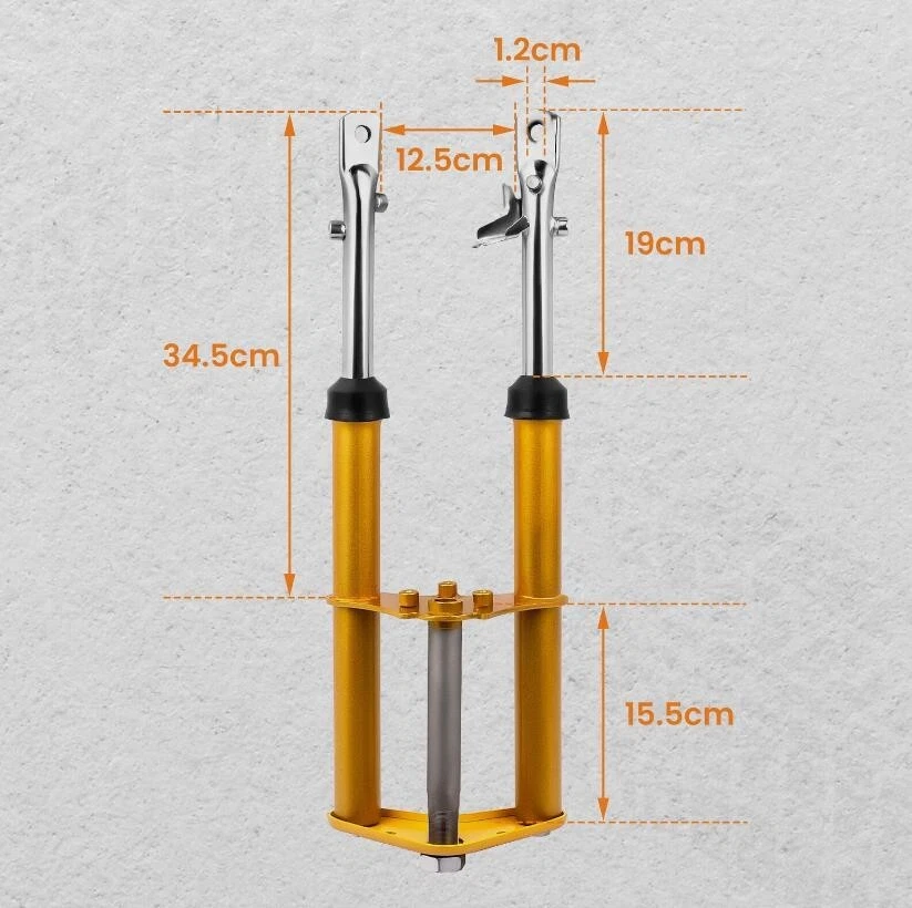 Suspensión de amortiguador delantero para motos de cross Honda XR50 / CRF50 estilo 50cc Foto 2 de 3