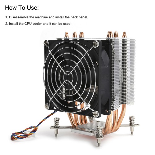 CPU Cooler Heat Sink Cooling Fan For LGA2011 1366 1150 1151 1155 1156 Comput HBA - Picture 10 of 21
