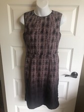 Vince Camuto Lined Sheath Dress Pink Plum Gardient Size 4
