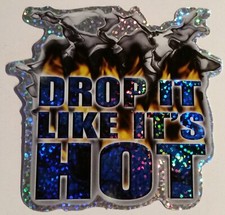 LOWRIDER-STREET SCENE--NEW-Vintage(2005)Prismatic Vending Machine Sticker (#709)
