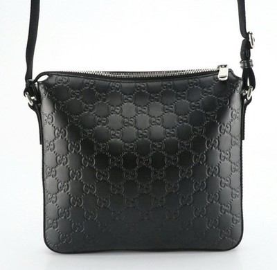Gucci Signature Zip Messenger Bag Guccissima Leather Small | eBay