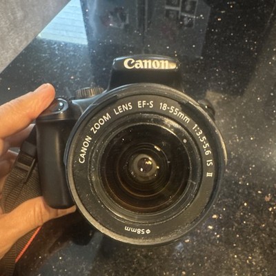 Canon EOS Rebel T3 Digital SLR Camera 18-55mm Lens 3x Zoom Built-in Flash Black