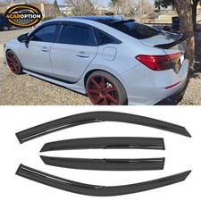 Fits 22-26 Honda Civic Sedan Mugen Style Window Visors Rain Sun Guard Vent Fits 22-26 Honda Civic Sedan Mugen Style Window Visors Rain Sun Guard Vent