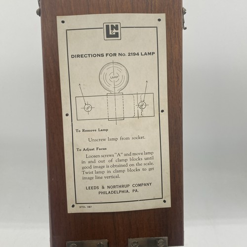 Vintage 2194 Lamp Light Beam Galvenometer Leeds Northrop Co Scientific - Picture 14 of 21