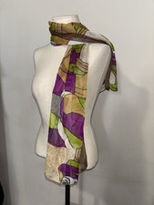 Vintage Abstract geometric print scarf