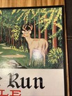 Deer Run Ale Cardboard Sign Easel Back Fred Koch Brewery Dunkirk New York W Buck — photo 4