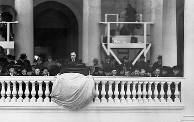 President Franklin D Roosevelt makes his inaugural speech at US Ca- Old Photo