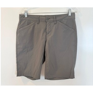 Eddie Bauer First Ascent Womens 4 Gray Hiking Shorts Performance Stretch Nylon