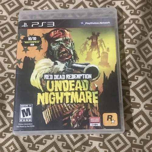 Rockstar Games Red Dead Redemption Undead Nightmare PS3 Zombie Manual Included