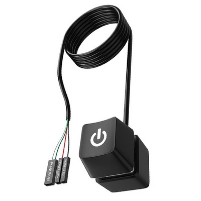 1.65/5/10m LED Light Computer Desktop Switch PC External Start Power Button nn