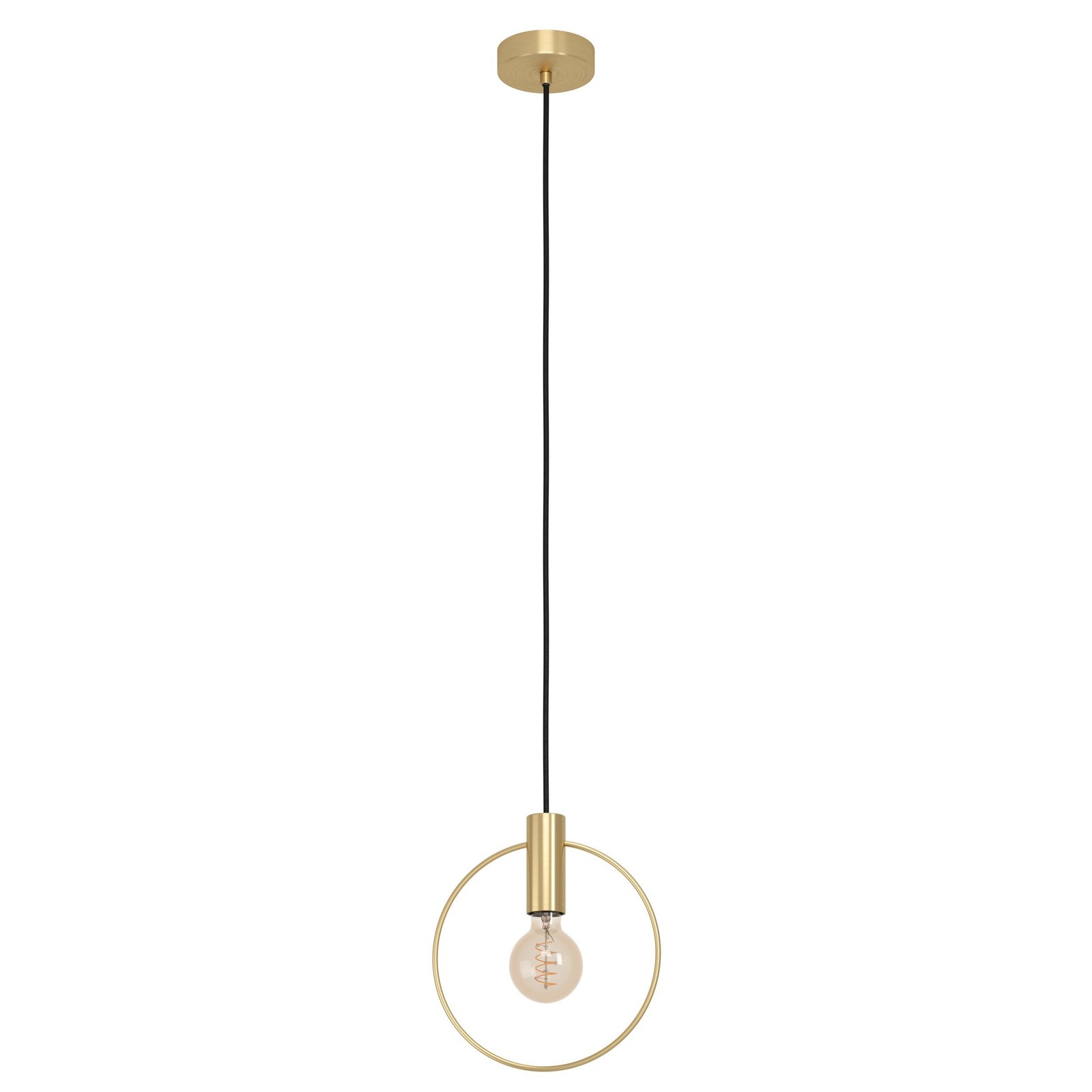 Suspension luminaire Manizales blanche épurée pour chambre adulte