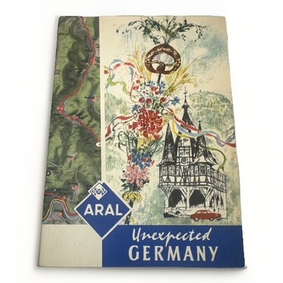 Unexpected Germany 1950s Vtg ARAL Fuel Oil Tourist Guide Book Western Germany