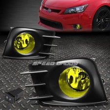 For 11-13 Scion Tc Amber Lens Bumper Fog Light Replacement Lamp Wbezelswitch