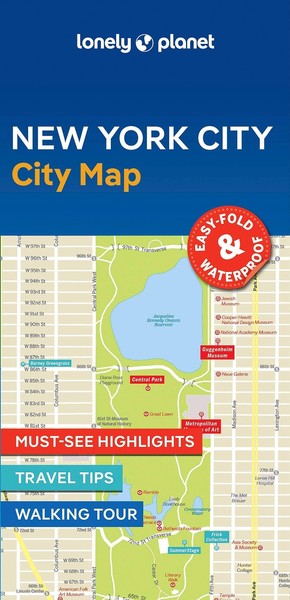 Lonely Planet New York City Karte ReisefüHrer Stadtplan Map Neu-image