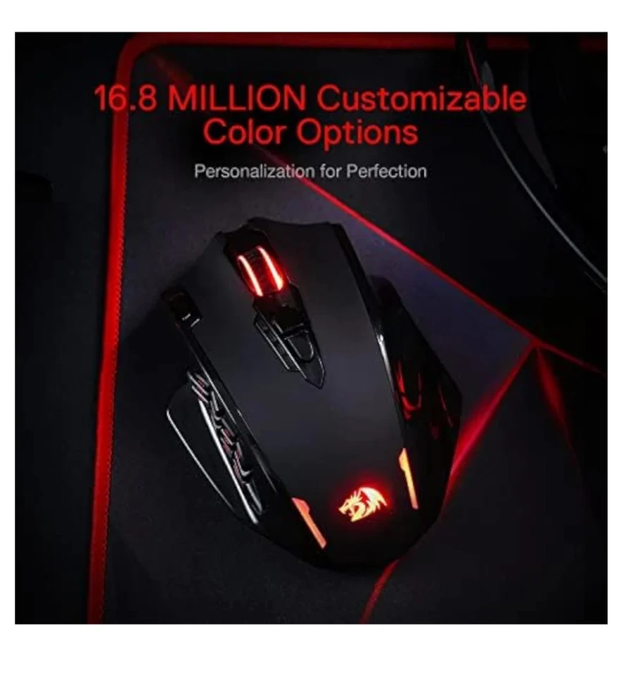 Redragon M913 Impact Elite Wireless Gaming Mouse, 16000 DPI Wired/Wireless - Image 3 of 4