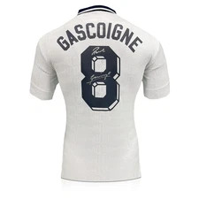 Paul Gascoigne Signed Tottenham Hotspur 1991 Cup Final Football Jersey
