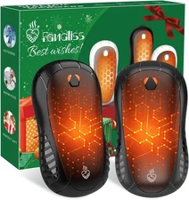 Hand Warmers Rechargeable 2 Pack,Upgraded Electric Portable Hand Warmers 6000mAh