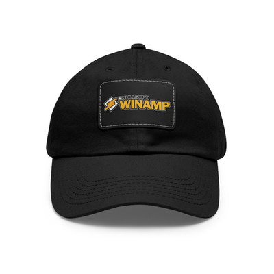 BEST! Nullsoft Winamp Design Premium Dad Hat with Leather Patch