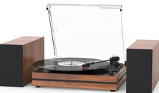Seasonlife Record Player All-in-One High Fidelity Turntable Vinyl Records CNX 
