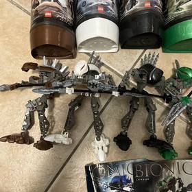 Bionicle Rahkshi Set of 6: 8587 8588 8589 8590 8591 8592 + Canisters & Manuals