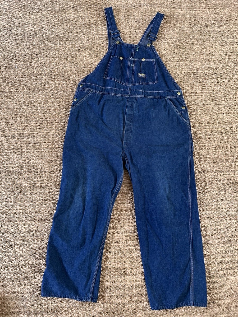 Vintage OshKosh B'Gosh Denim Overalls XL 46x29 Sanforized Union