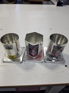 Candle Molds Metal One Has Been Used The Other 2 Are New Never Used