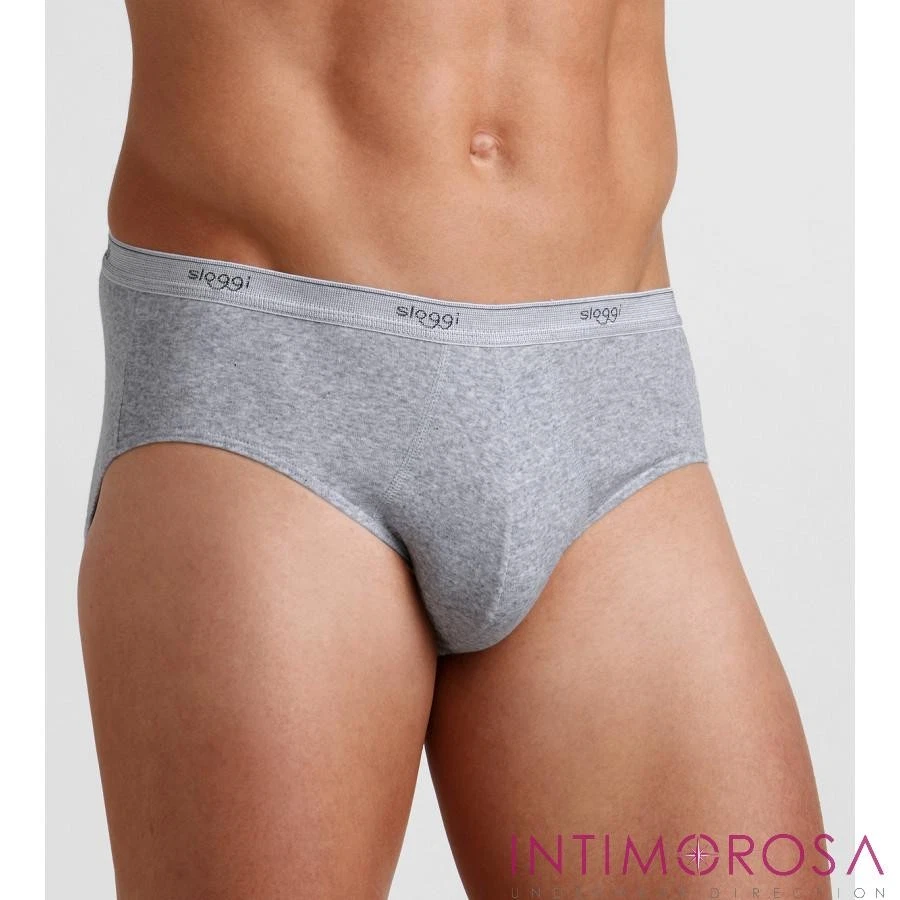 Slip sloggi midi uomo cotone elasticizzato 2 pezzi - Immagine 3 di 4