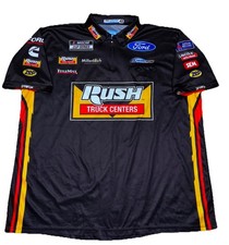 2025 Noah Gragson Front Row Nascar Pit Crew Shirt 4XL RUSH TRUCK CENTERS