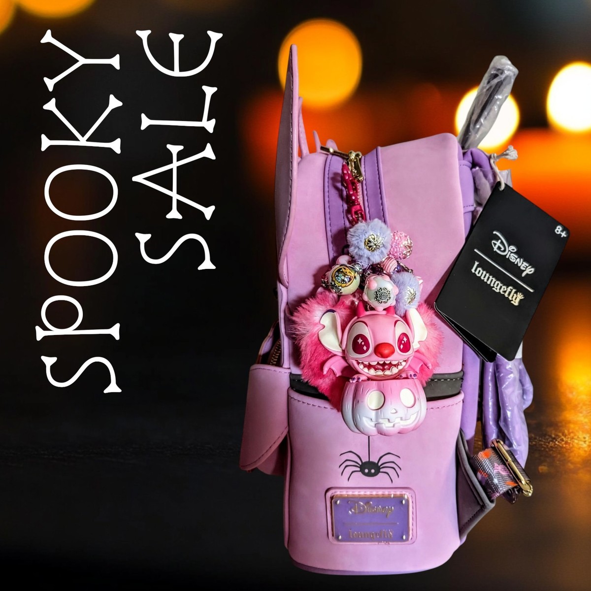 Loungefly DisneyLilo&Stitch Angel Pumpkin Glow-In-The-Dark 