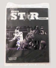Dallas Cowboys Star Gameday Program Dan Bailey Colts 8/19/17 Sealed