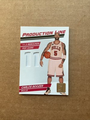 2010-11 Donruss Production Line Carlos Boozer Jersey Card /299