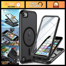 Magnetic iPod Touch 7/6/5 Case - Shockproof Heavy Duty Cover with Screen Protect