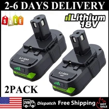 2PACK 3Ah For RYOBI P103 One Plus 18V 18Volt High Capacity Lithium-Ion Battery