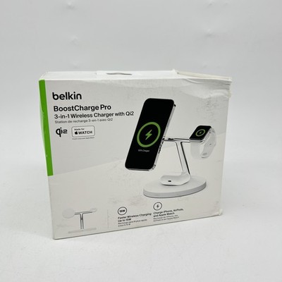 Belkin BoostCharge Pro kabelloses 3-in-1-Ladegerät mit Qi2 für iPhone 16, 15, 14