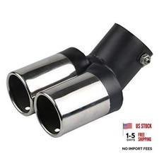 Stainless Steel Curved Type Double Tube Universal Car Vehicle Exhaust Muffler
