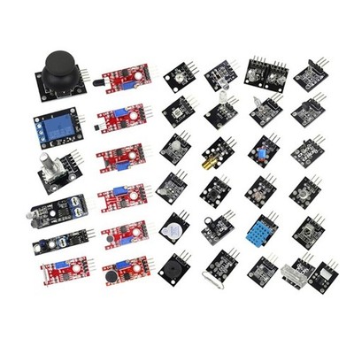 Essential 37pcs Sensors Kit Module Board Set For DIY Hobbyists And Maker