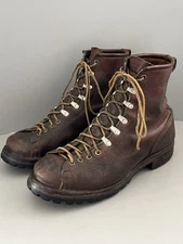 Rare! “WESTERN MADE” Vtg Danner 50s 60s Hunting Work Hiking Boots Lace To Toe 9