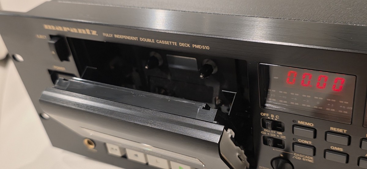 Marantz PMD510U Dual Independent Cassette Tape Deck Rack Mount for