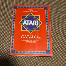Atari Catalog 45 Game Program Cartridges Manual Atari VCS Original 1981 English