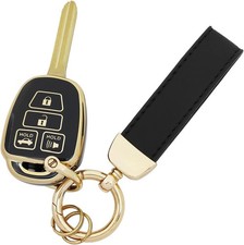 360 Degree Soft TPU Protector Key Fob Cover Case Compatible with Toyota Black