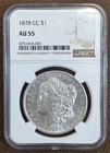 1878-CC Morgan NGC Certified AU55
