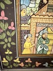 Hand-Painted Mughal Darbar Court Scene Miniature Painting on Canvas 11x8” — photo 3