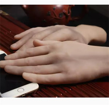 Silicone Simulation Male Hand Model Men's Mannequin Displays Hands Model 1 Pair