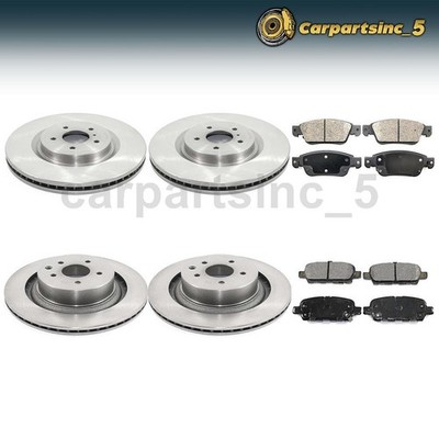 Brake Pad Brake Rotor Front Rear Fits INFINITI G37 INFINITI Q60