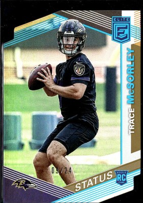 Trace McSorley 2019 Elite GOLD Status Rookie RC 9/24 Baltimore Ravens