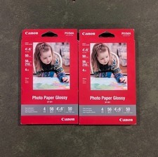 Canon Photo Paper Glossy GP 601 Inkjet 4 X 6 - 100 Sheets 2 X 50 
