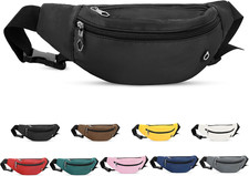 Fashion Large Fanny Waist Pack Crossbody Belt Bag for Women and Men,Lightweight